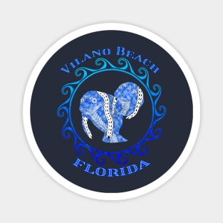 Vilano Beach Florida Vacation Tribal Manatees Magnet